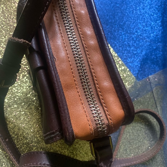 MADEWELL ALL-WEATHER LEATHER PUMPKIN BROWN CAMERA CROSSBODY Bag LMTD RARE LOVELY - Picture 13 of 15